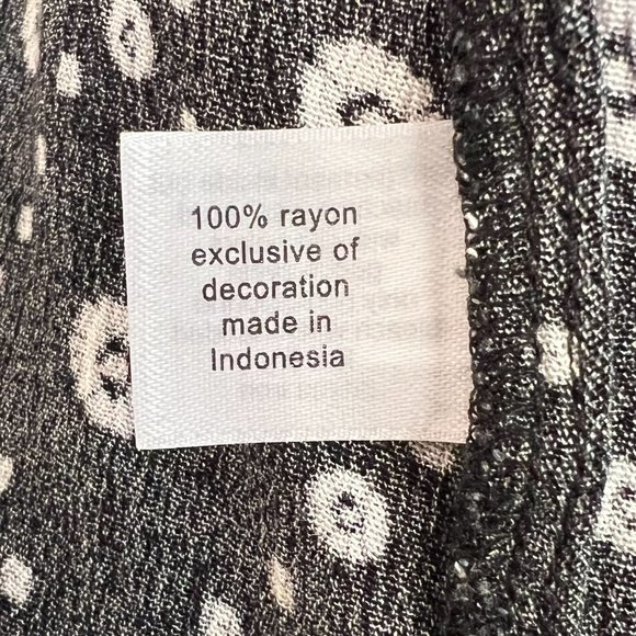 Lane Bryant Black White Pullover Blouse Top Shirt 26 Plus Size - Picture 7 of 8